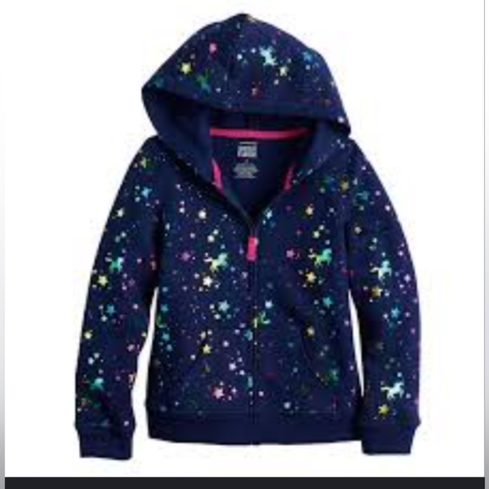 🦄 Jumping Beans Softest Fleece Hoodie Size 8 🦄
